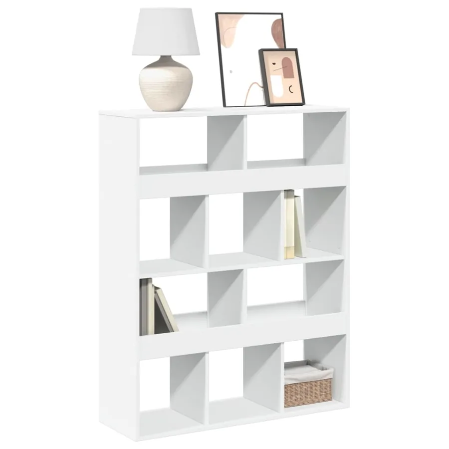 Bibliothèque blanc 100x33x125,5 cm bois d'ingénierie