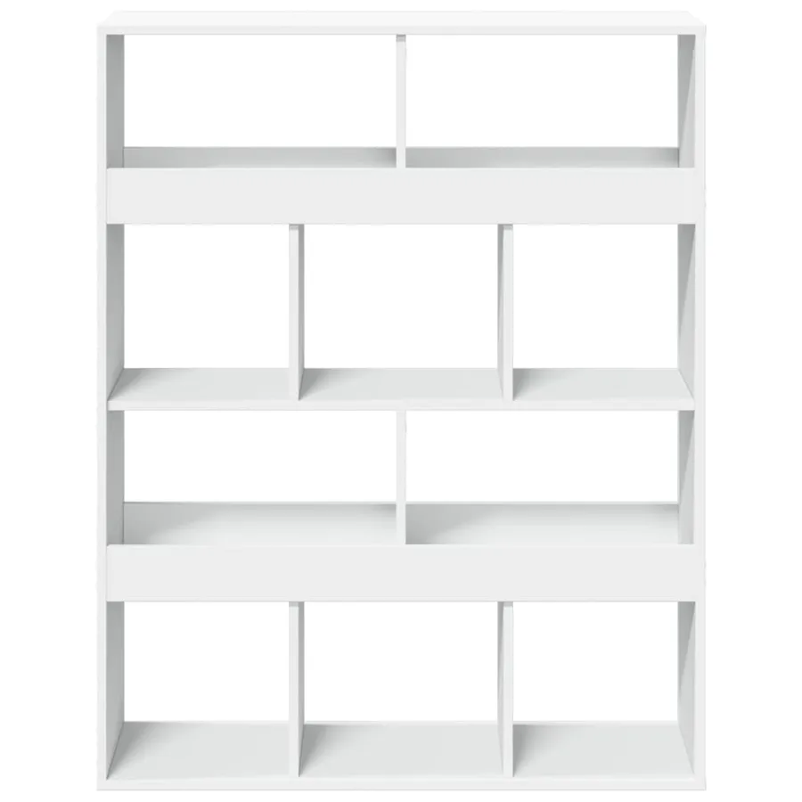 Bibliothèque blanc 100x33x125,5 cm bois d'ingénierie - 4