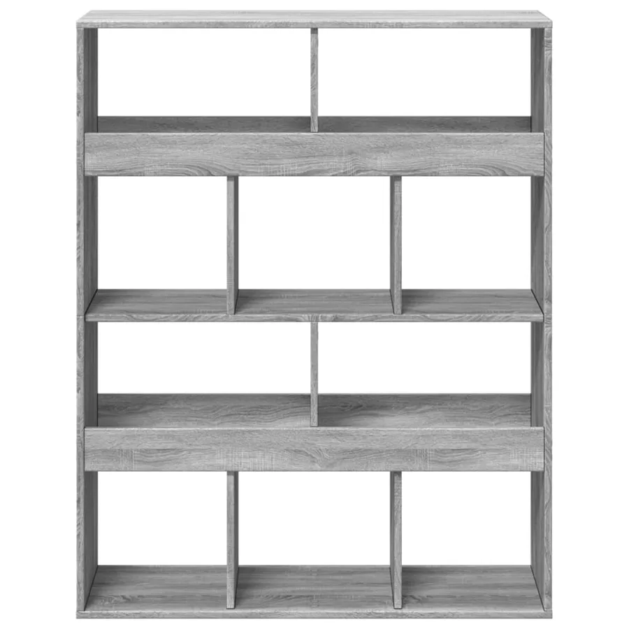 Bibliothèque sonoma gris 100x33x125,5 cm bois d'ingénierie - 4