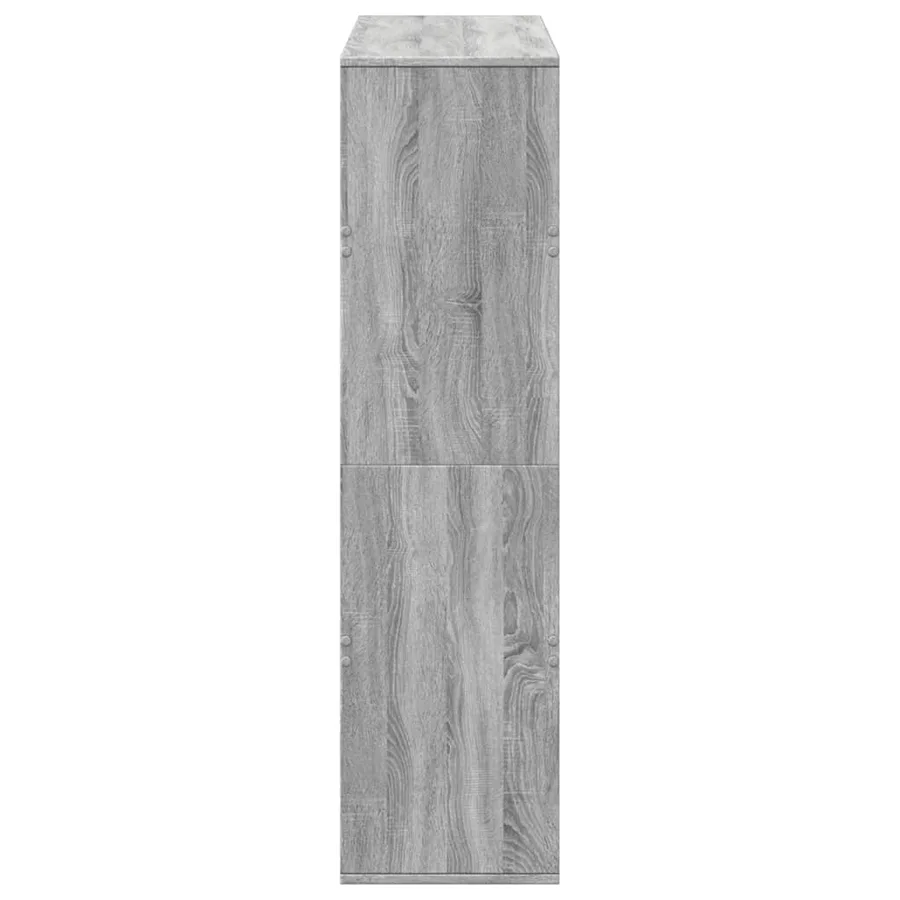 Bibliothèque sonoma gris 100x33x125,5 cm bois d'ingénierie - 5