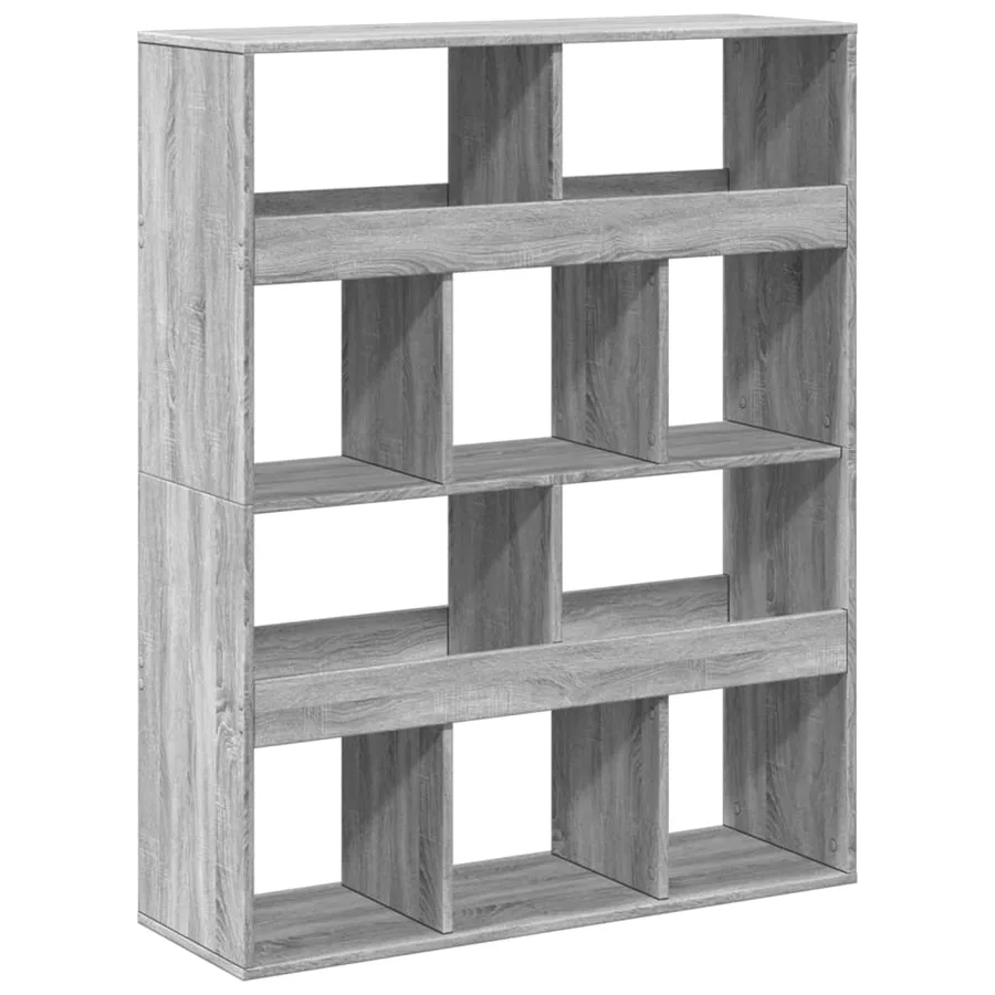Bibliothèque sonoma gris 100x33x125,5 cm bois d'ingénierie - 6