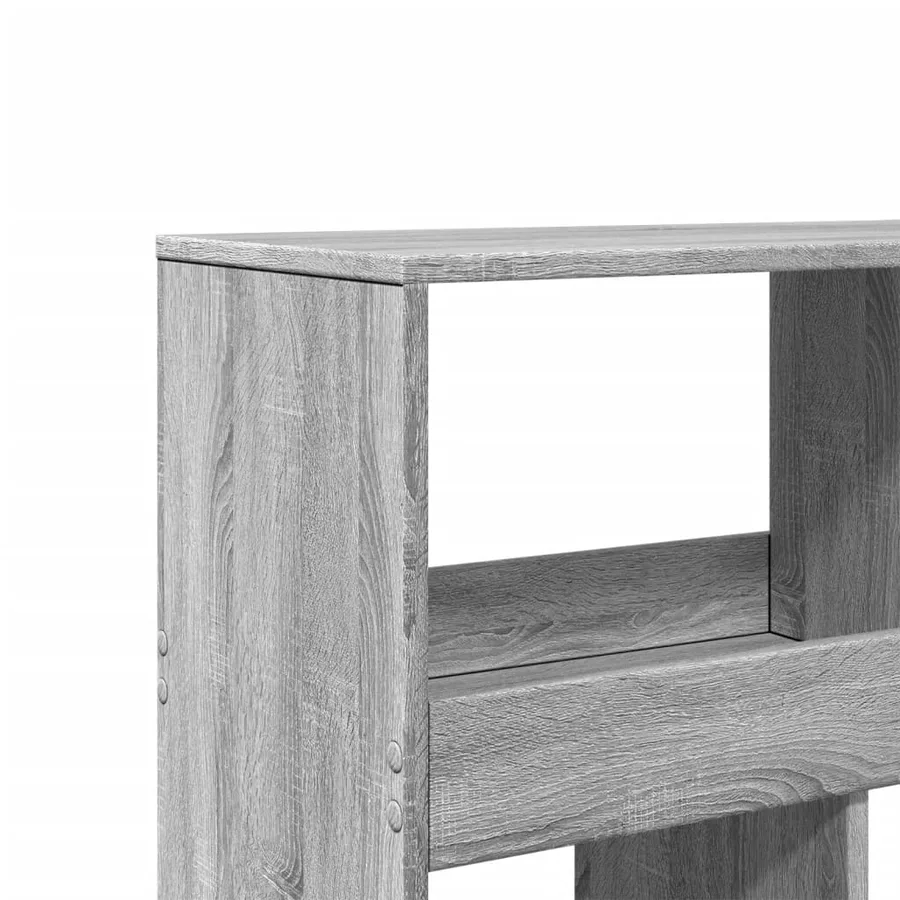 Bibliothèque sonoma gris 100x33x125,5 cm bois d'ingénierie - 7