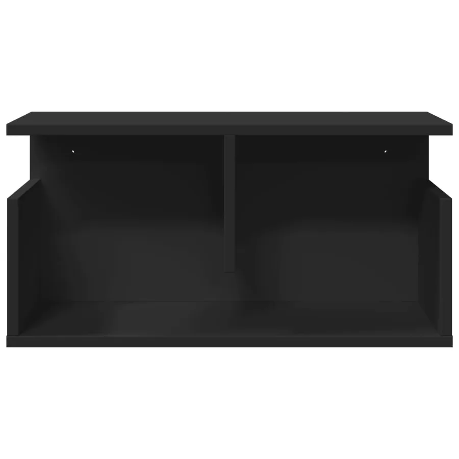 Armoire murale 60x20x30 cm noir bois d'ingénierie - 4