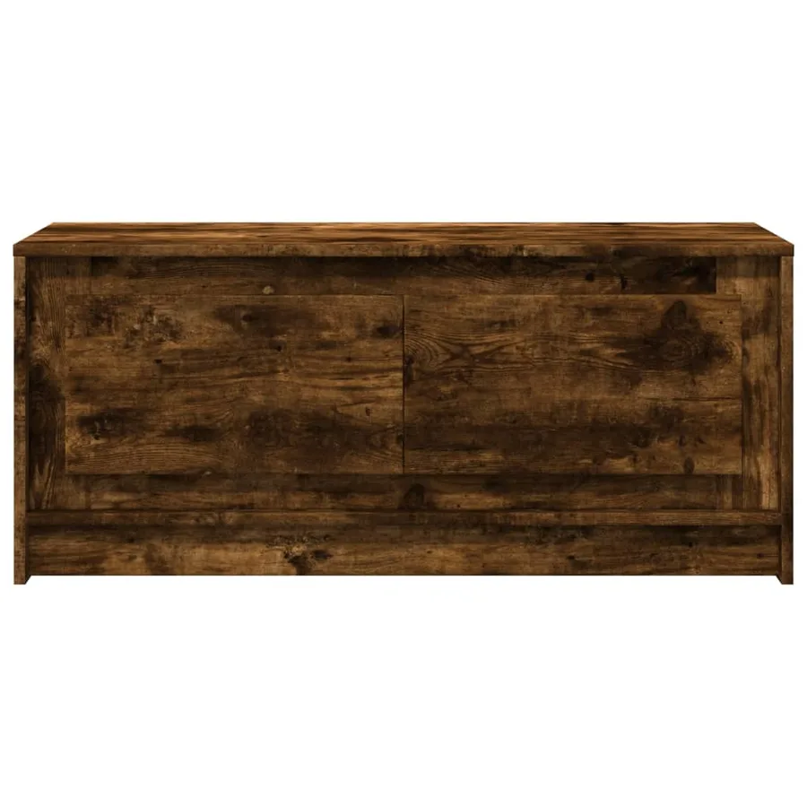 Table basse avec lumières LED chêne fumé ois d'ingénierie - 6