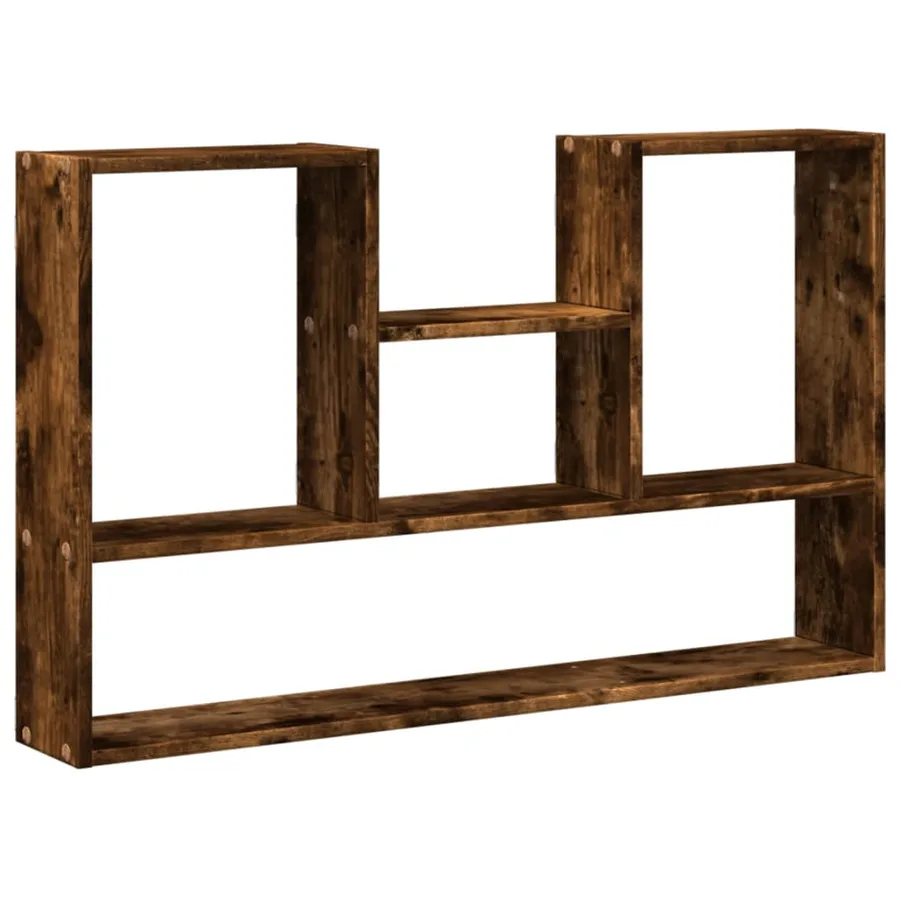 Étagère murale chêne fumé 99x15x60 cm bois d'ingénierie - 2