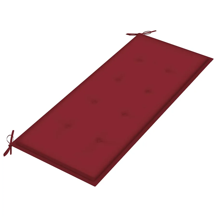 Banc de jardin pliable avec coussin 118 cm Bambou - 5