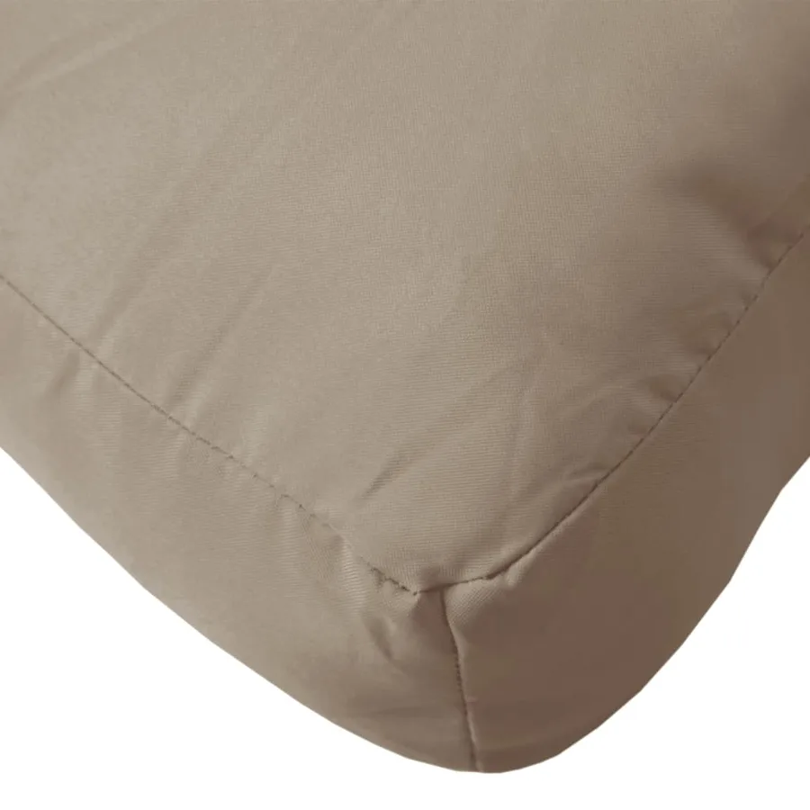 Coussin de palette taupe 80x80x12 cm tissu - 8