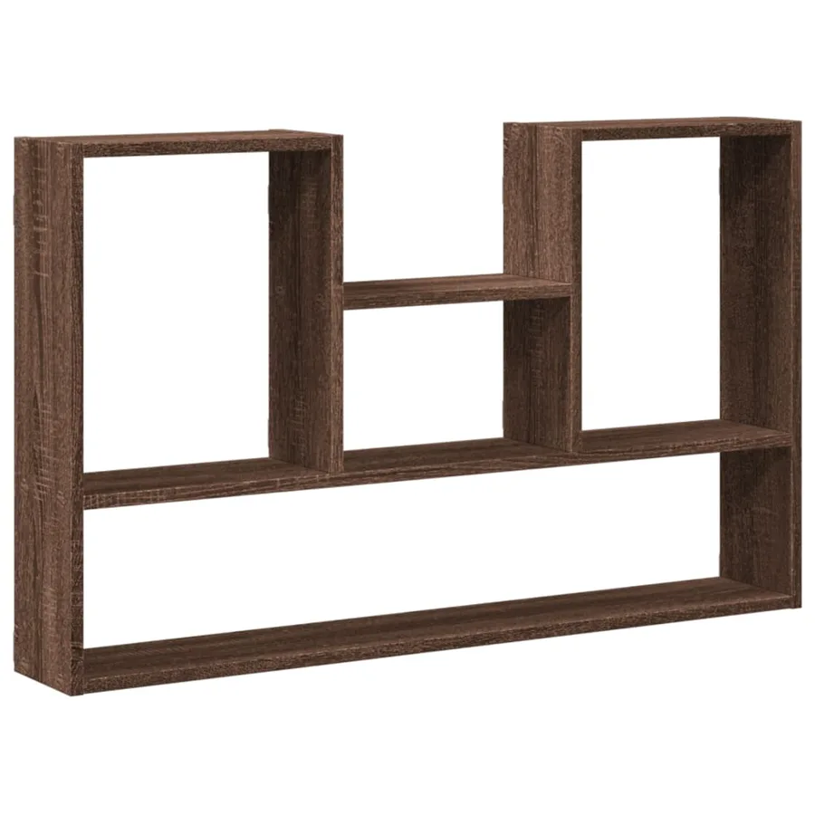 Étagère murale chêne marron 99x15x60 cm bois d'ingénierie - 2