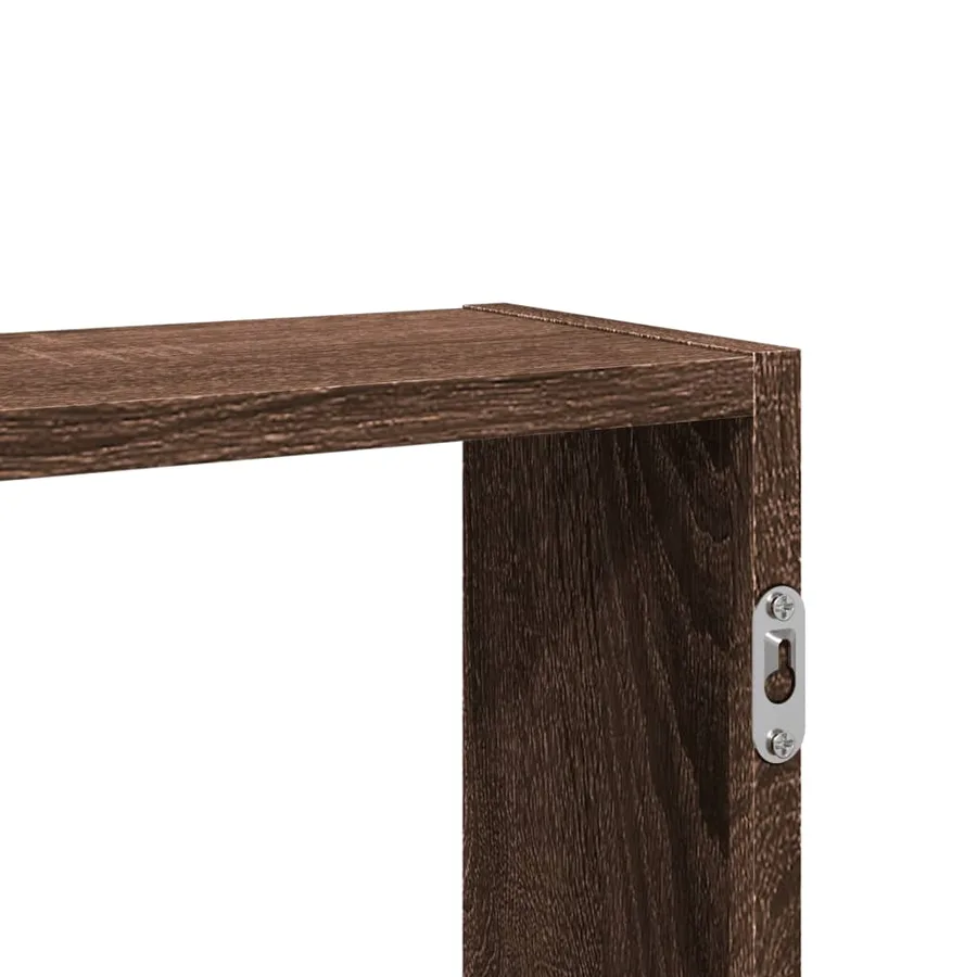Étagère murale chêne marron 99x15x60 cm bois d'ingénierie - 8