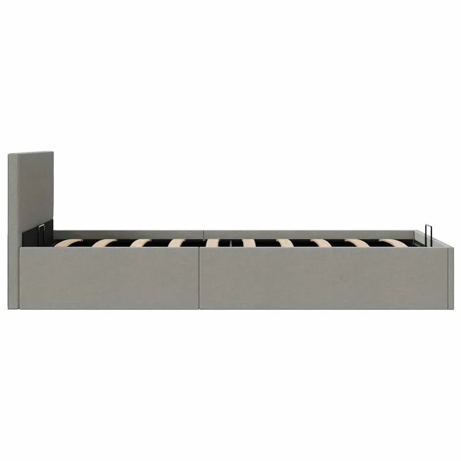 Cadre de lit à rangement hydraulique sans matelas 100x200 cm - 6