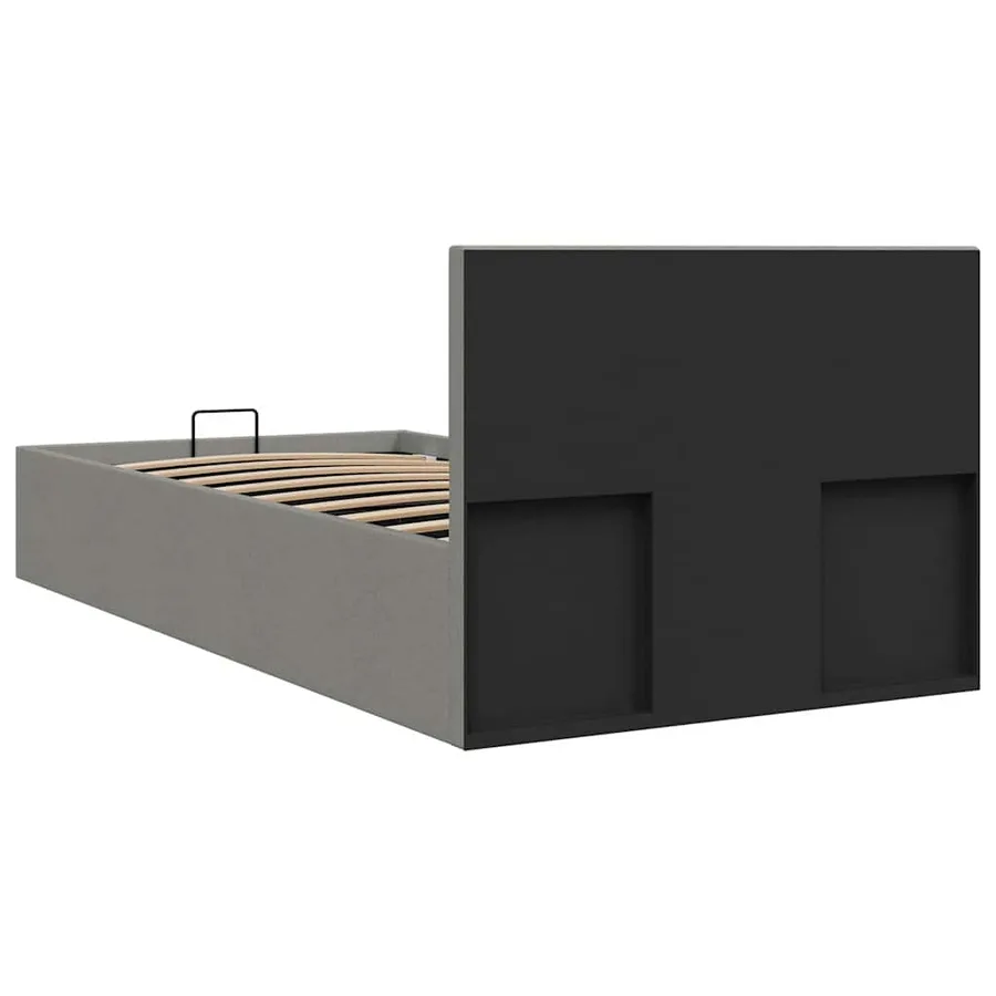 Cadre de lit à rangement hydraulique sans matelas 100x200 cm - 7
