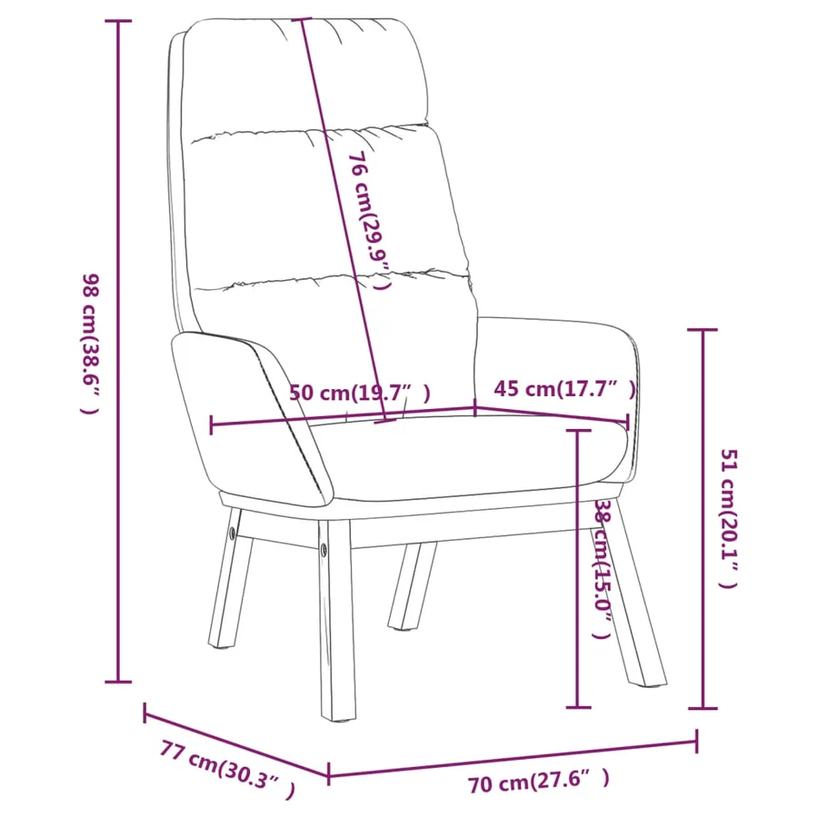 Chaise de relaxation avec tabouret Noir Tissu - 10
