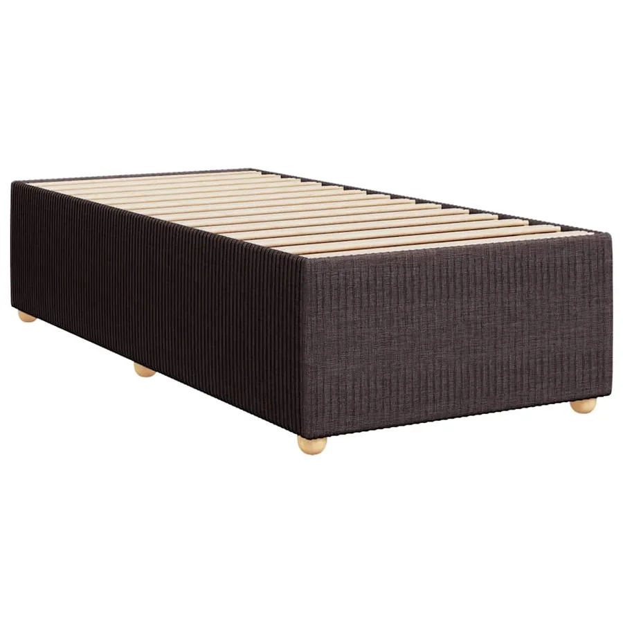 Sommier à lattes de lit avec matelas Marron foncé 100x200 cm - 10