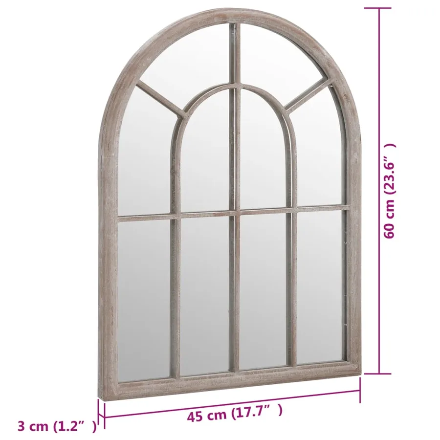 Miroir de jardin Sable 60x45 cm Fer pour utilisation extérieure - 6