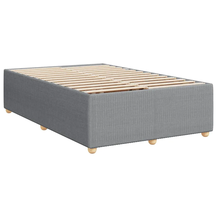 Sommier à lattes de lit avec matelas Gris clair 120x200cm Tissu - 10