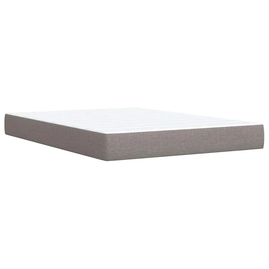 Sommier à lattes de lit avec matelas Taupe 160x200 cm Tissu - 10