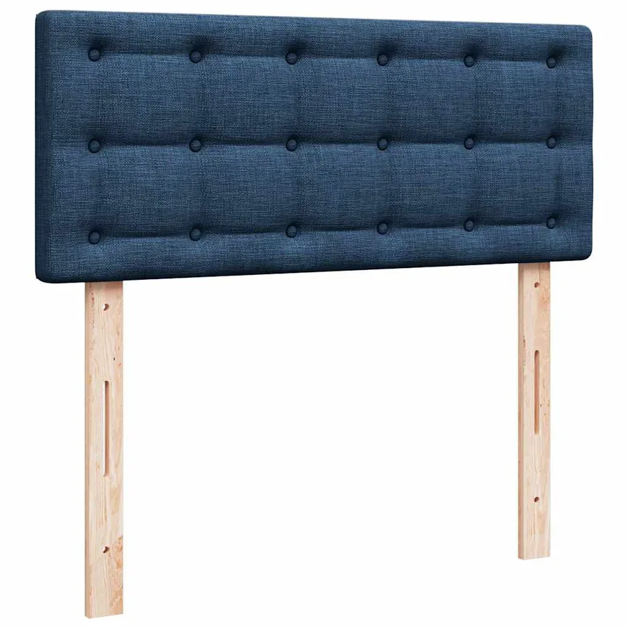 Sommier à lattes de lit avec matelas Bleu 120x200 cm Tissu - 12