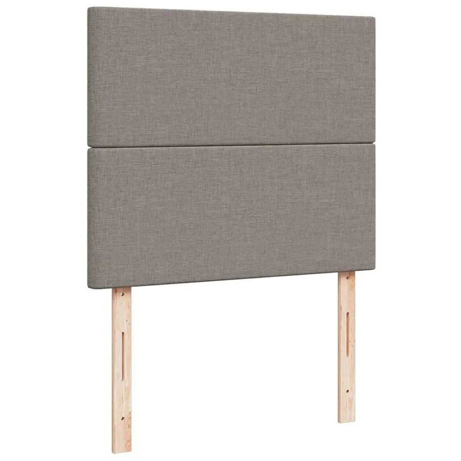 Sommier à lattes de lit avec matelas Taupe 120x200 cm Tissu - 7
