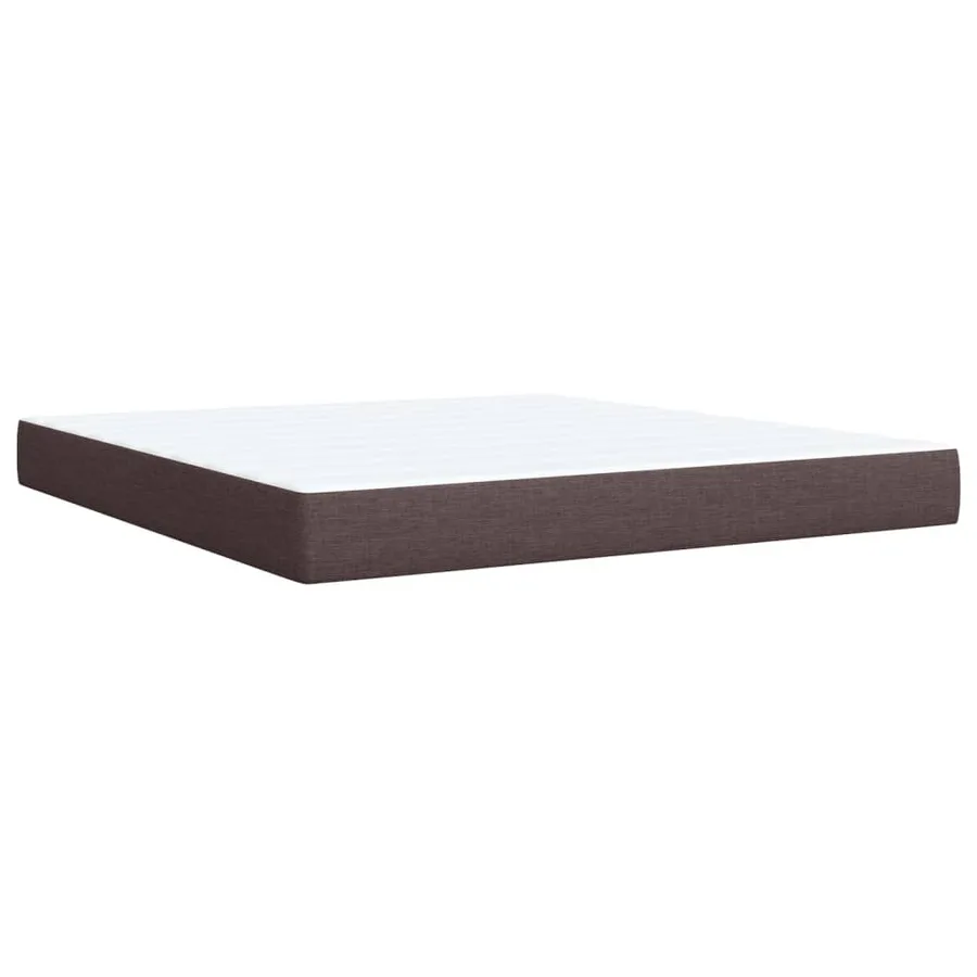 Sommier à lattes de lit avec matelas Marron foncé 180x200 cm - 11