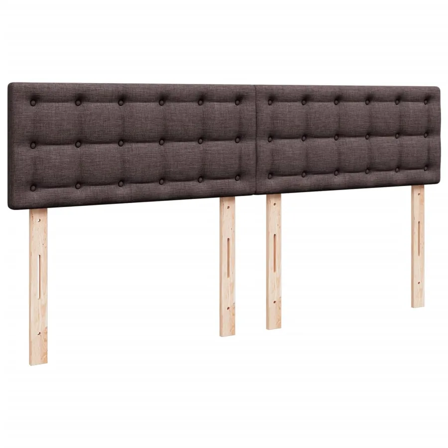 Sommier à lattes de lit avec matelas Marron foncé 180x200 cm - 7