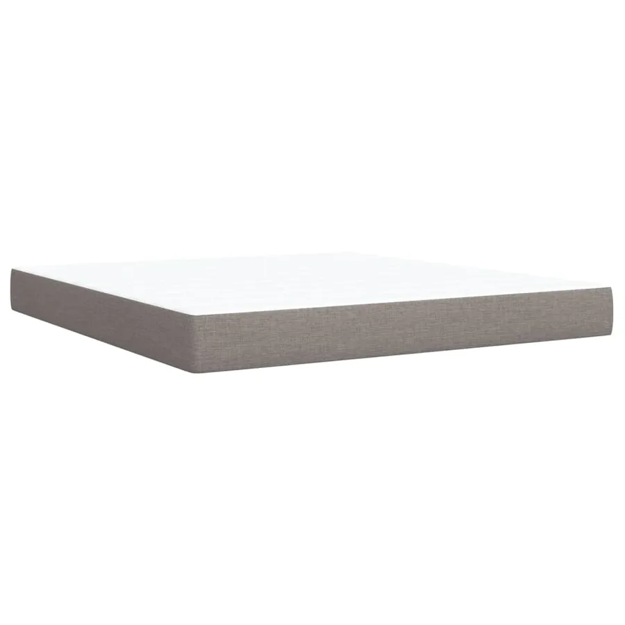 Sommier à lattes de lit avec matelas Taupe 180x200 cm Tissu - 10