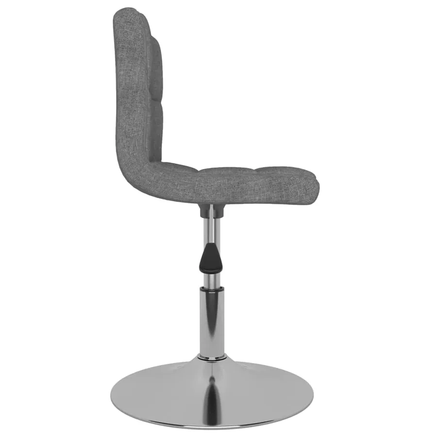 Chaises pivotantes à manger lot de 2 gris clair tissu - 5