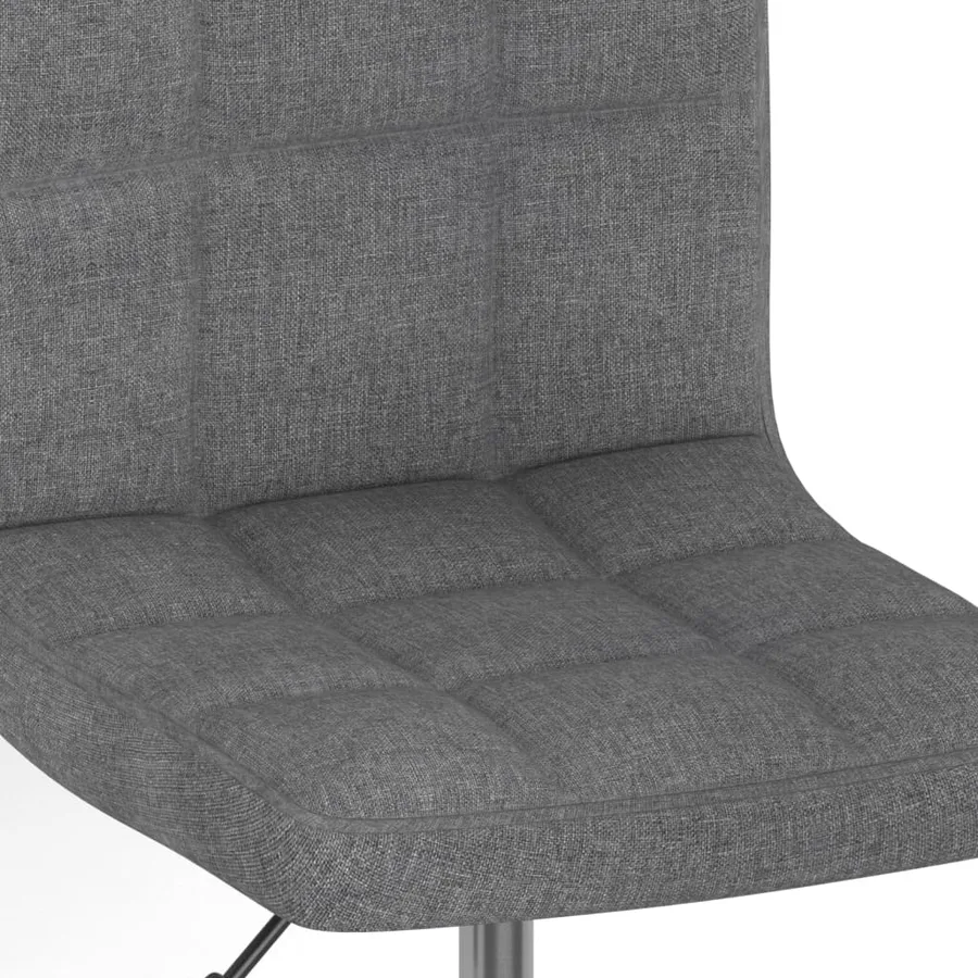 Chaises pivotantes à manger lot de 2 gris clair tissu - 8