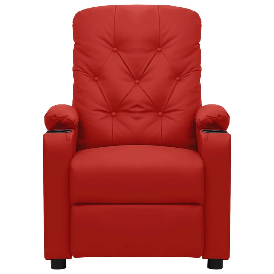 Fauteuil de massage Rouge bordeaux Similicuir - 2