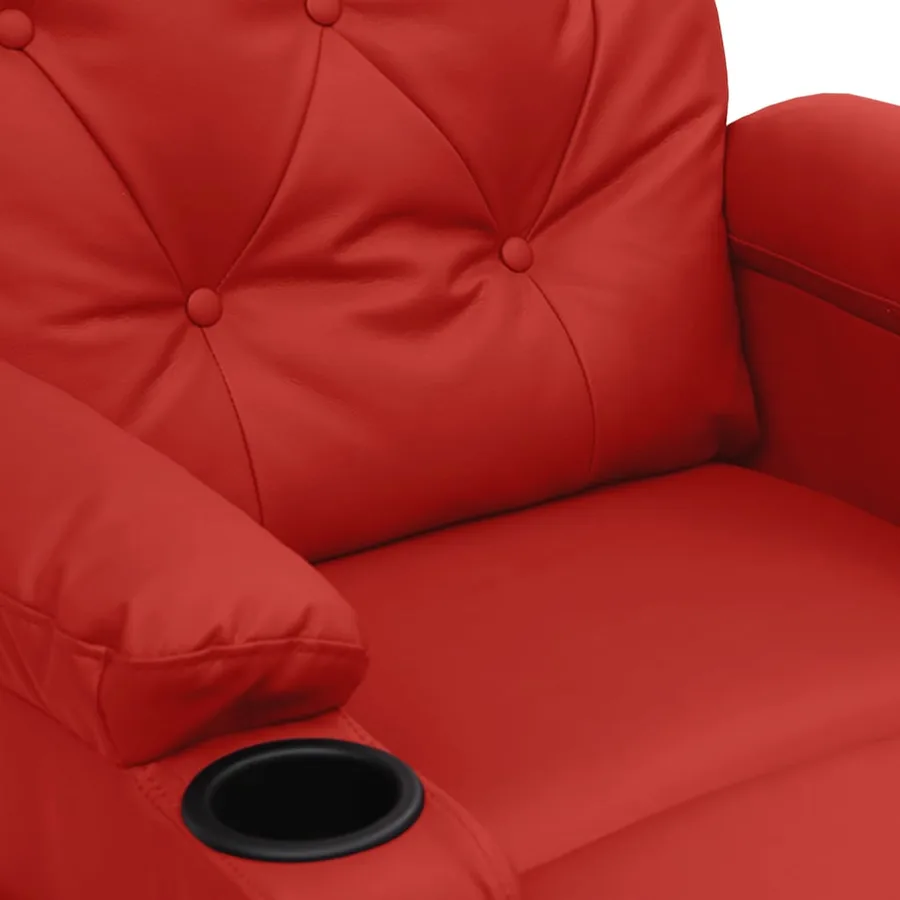 Fauteuil de massage Rouge bordeaux Similicuir - 6
