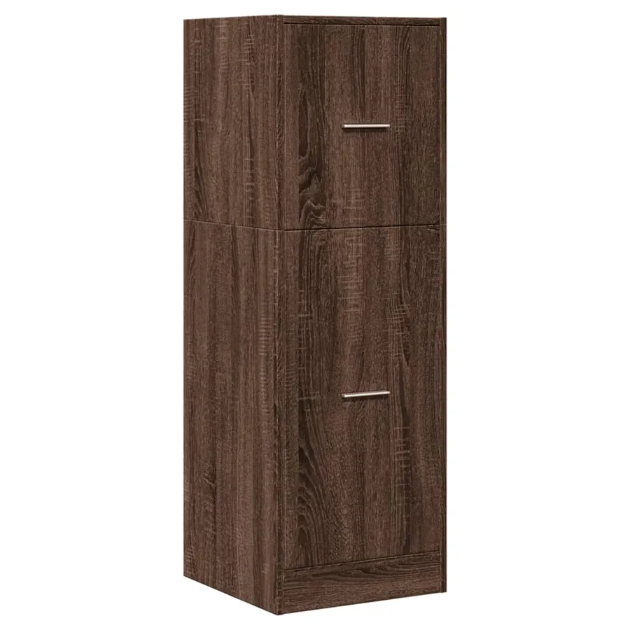 Armoire apothicaire chêne marron 40x41x118 cm bois d'ingénierie - 4