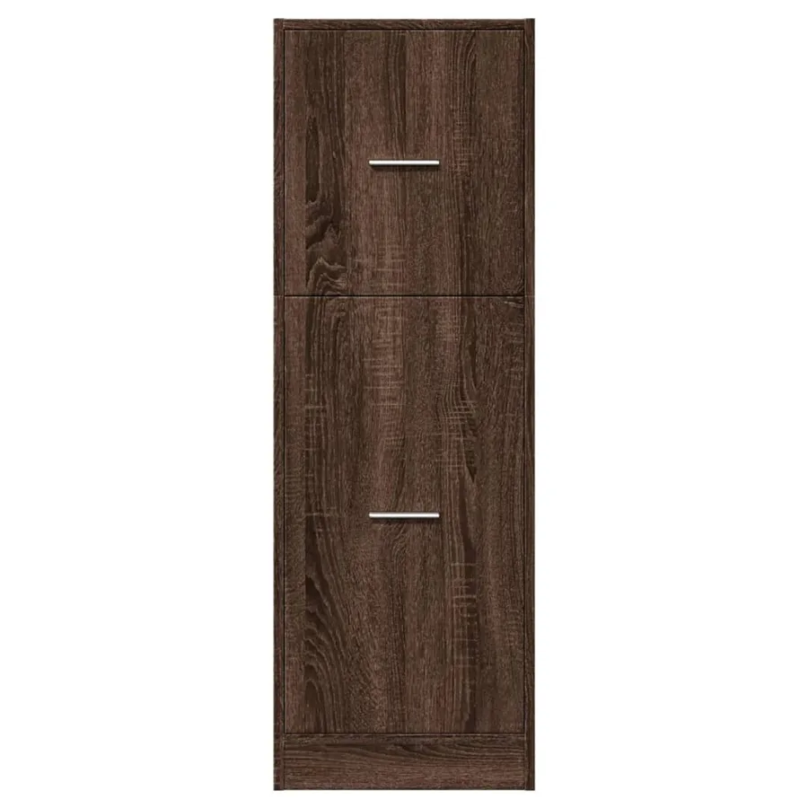 Armoire apothicaire chêne marron 40x41x118 cm bois d'ingénierie - 5