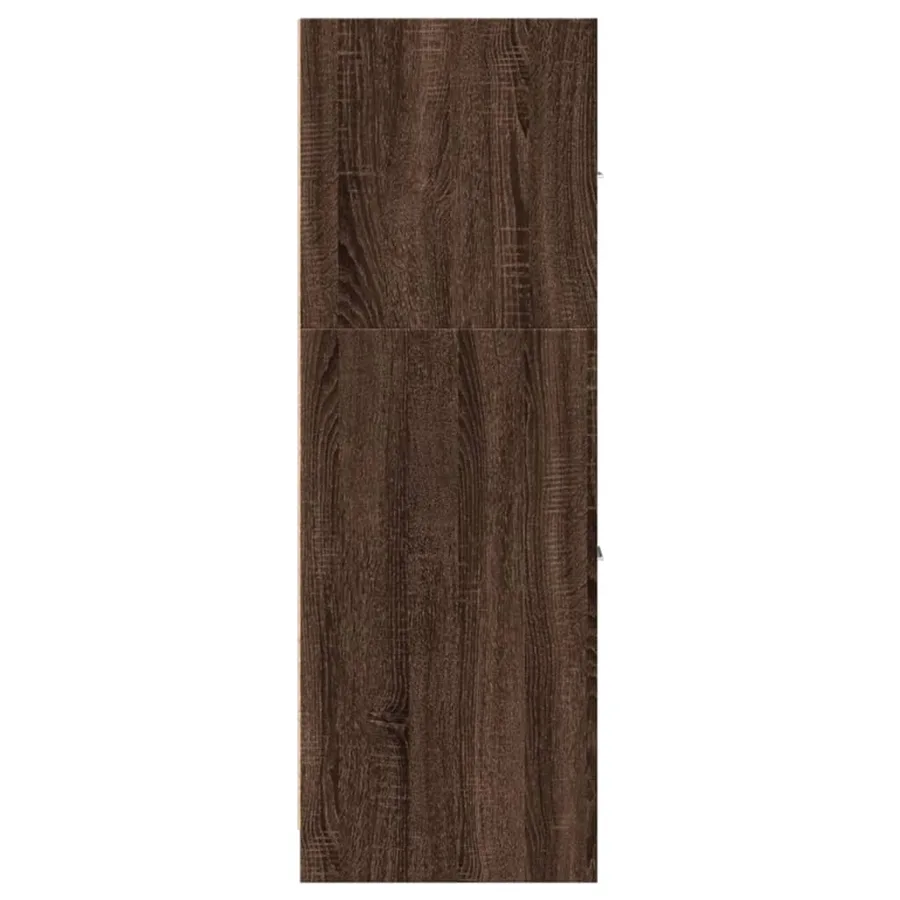 Armoire apothicaire chêne marron 40x41x118 cm bois d'ingénierie - 7