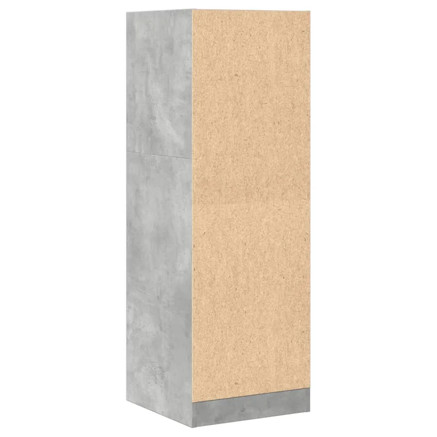Armoire d'apothicaire gris béton 40x41x118 cm bois d'ingénierie - 6