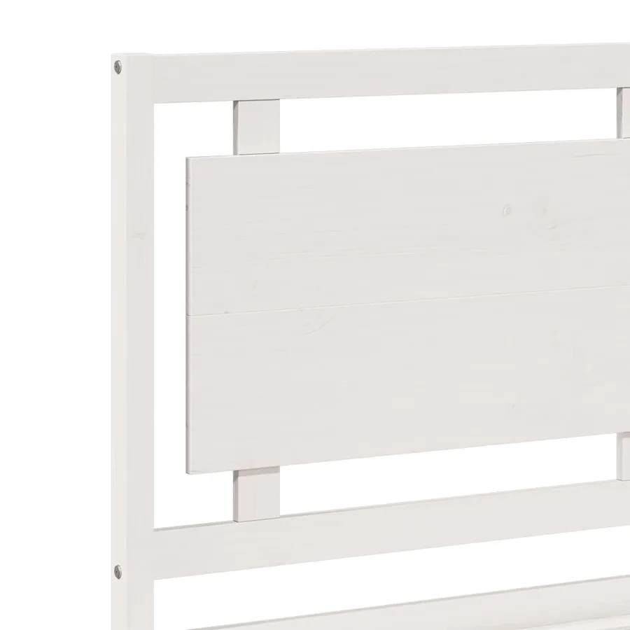 Cadre de lit extra long sans matelas 160x220 cm bois massif - 7