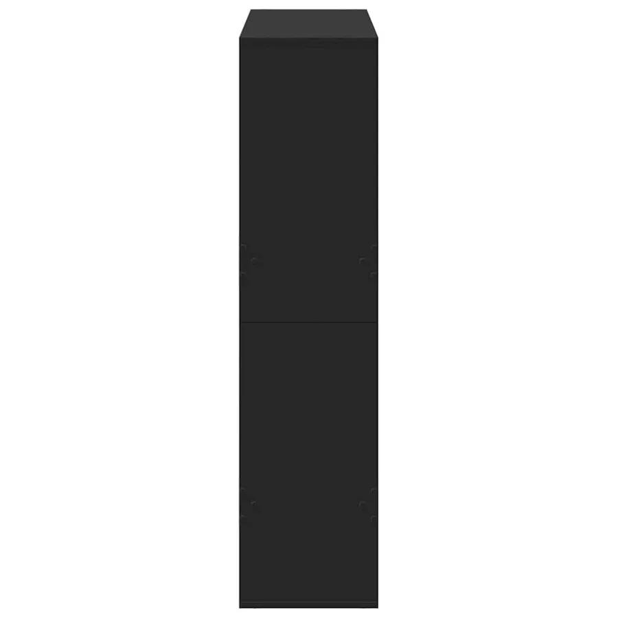 Cloison de séparation noir 100x33x135 cm bois ingénierie - 5