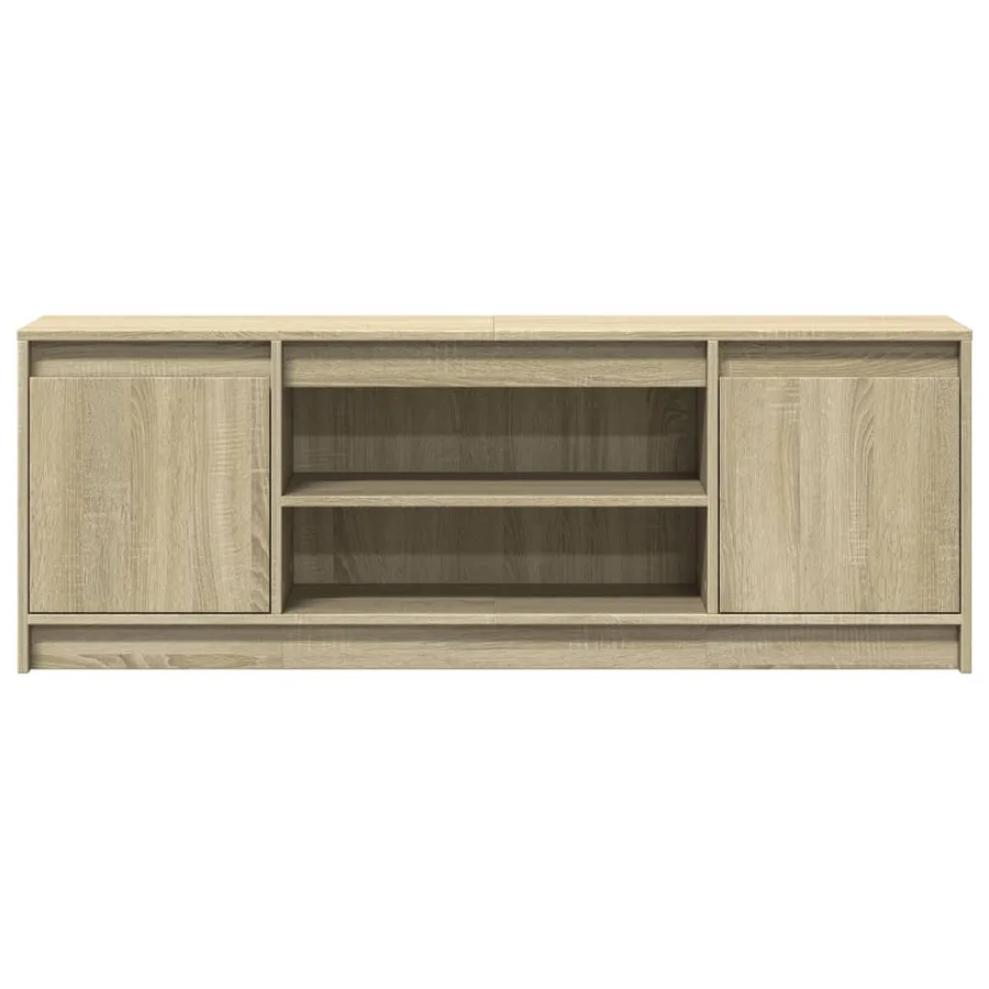 Meuble TV avec LED chêne sonoma 139,5x34x50cm bois d'ingénierie - 6