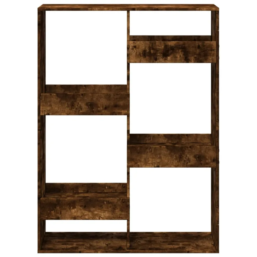 Bibliothèque chêne fumé 100x33x135 cm bois d'ingénierie - 4