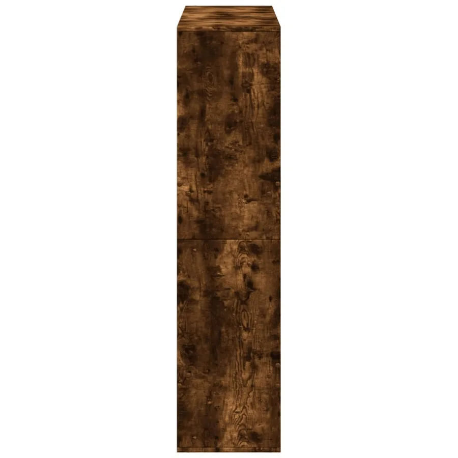 Bibliothèque chêne fumé 100x33x135 cm bois d'ingénierie - 5