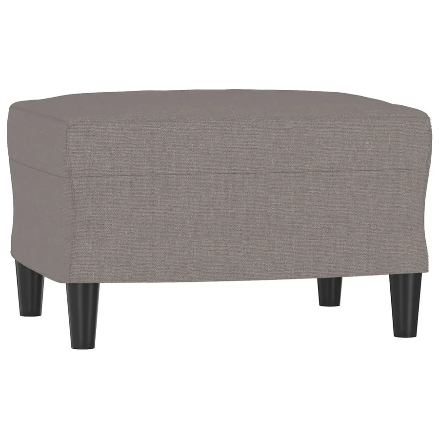 Fauteuil avec repose-pied Taupe 60 cm Tissu - 5