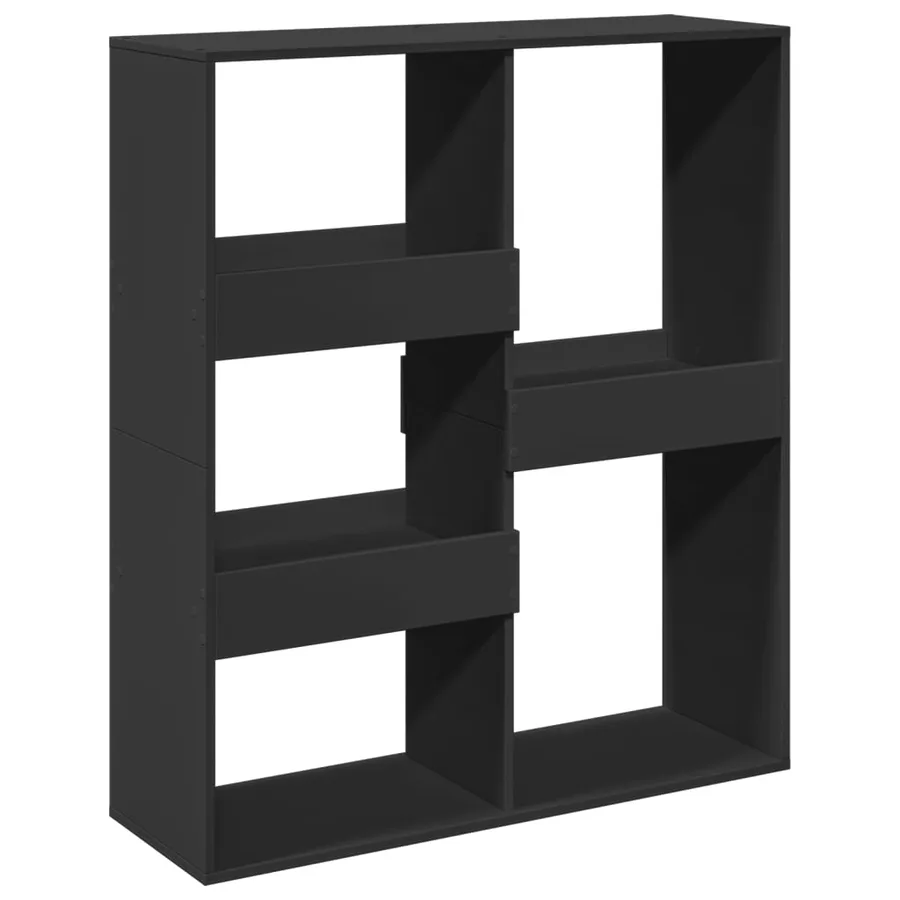 Bibliothèque/Séparateur de pièce noir 100x33x115 cm - 2
