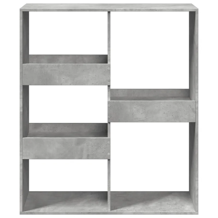Cloison de séparation gris béton 100x33x115cm bois d'ingénierie - 4