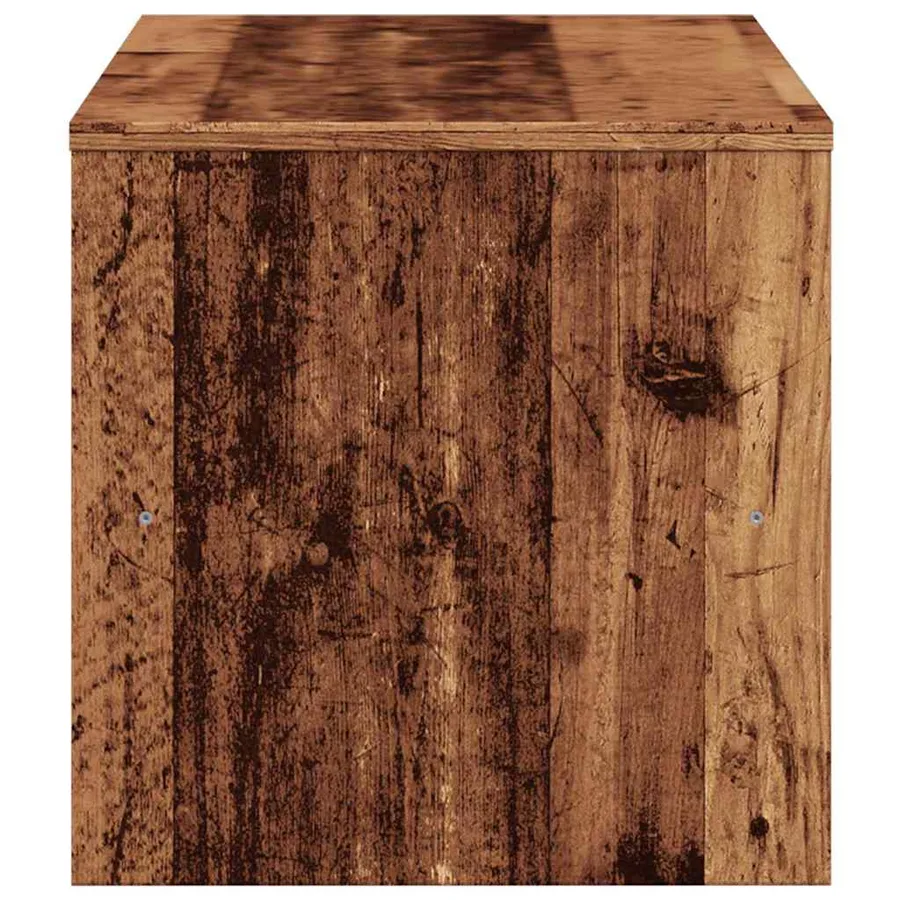 Meuble TV vieux bois 120x40x40 cm bois d'ingénierie - 5