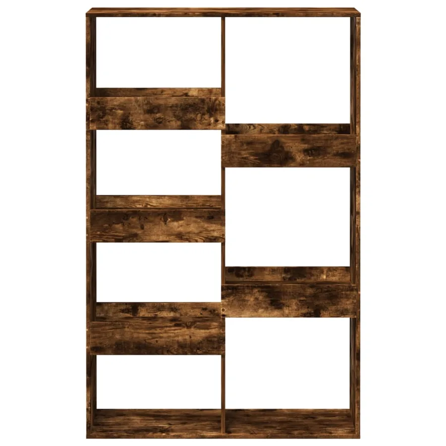 Bibliothèque chêne fumé 100x33x155,5 cm bois d'ingénierie - 4