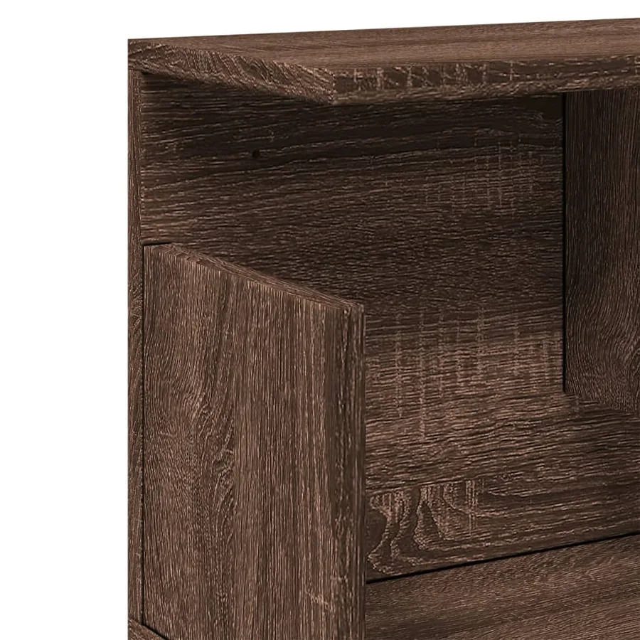 Armoire murale 100x20x30 cm chêne marron bois d'ingénierie - 7