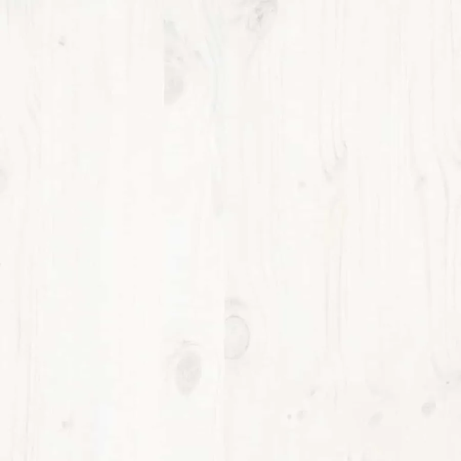 Cadre de lit sans matelas blanc 75x190 cm bois de pin massif - 11