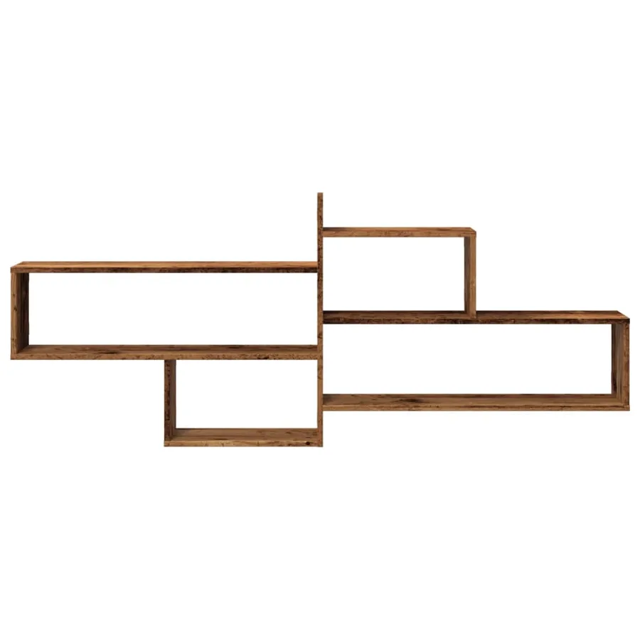Étagère murale vieux bois 167,5x18x68 cm bois d'ingénierie - 4