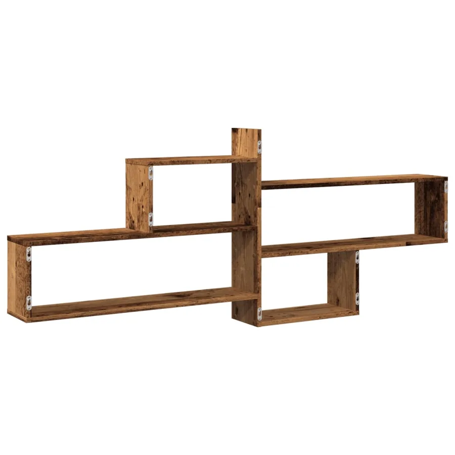 Étagère murale vieux bois 167,5x18x68 cm bois d'ingénierie - 6