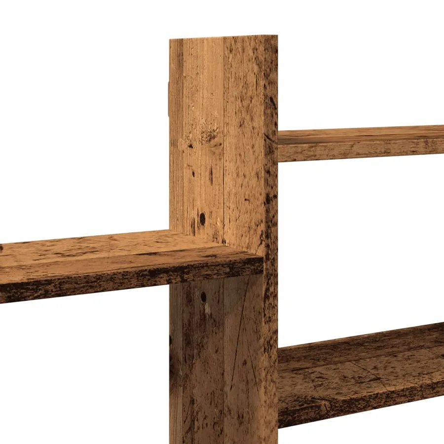 Étagère murale vieux bois 167,5x18x68 cm bois d'ingénierie - 7