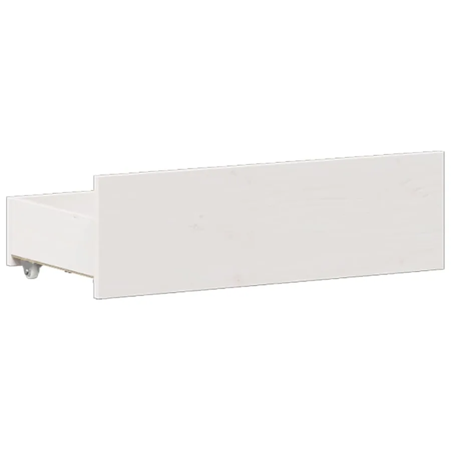 Cadre de lit sans matelas avec tête de lit blanc 140x200 cm pin - 9