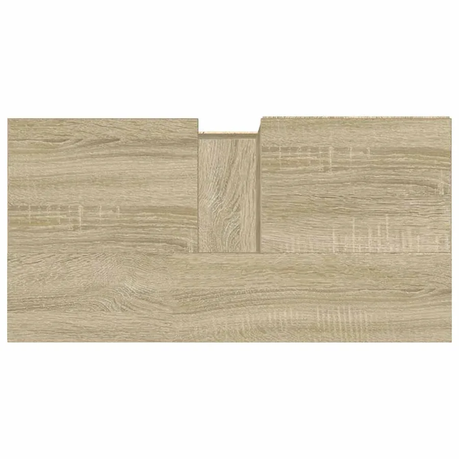 Armoire salle de bain chêne sonoma 65x33x60 cm - 6